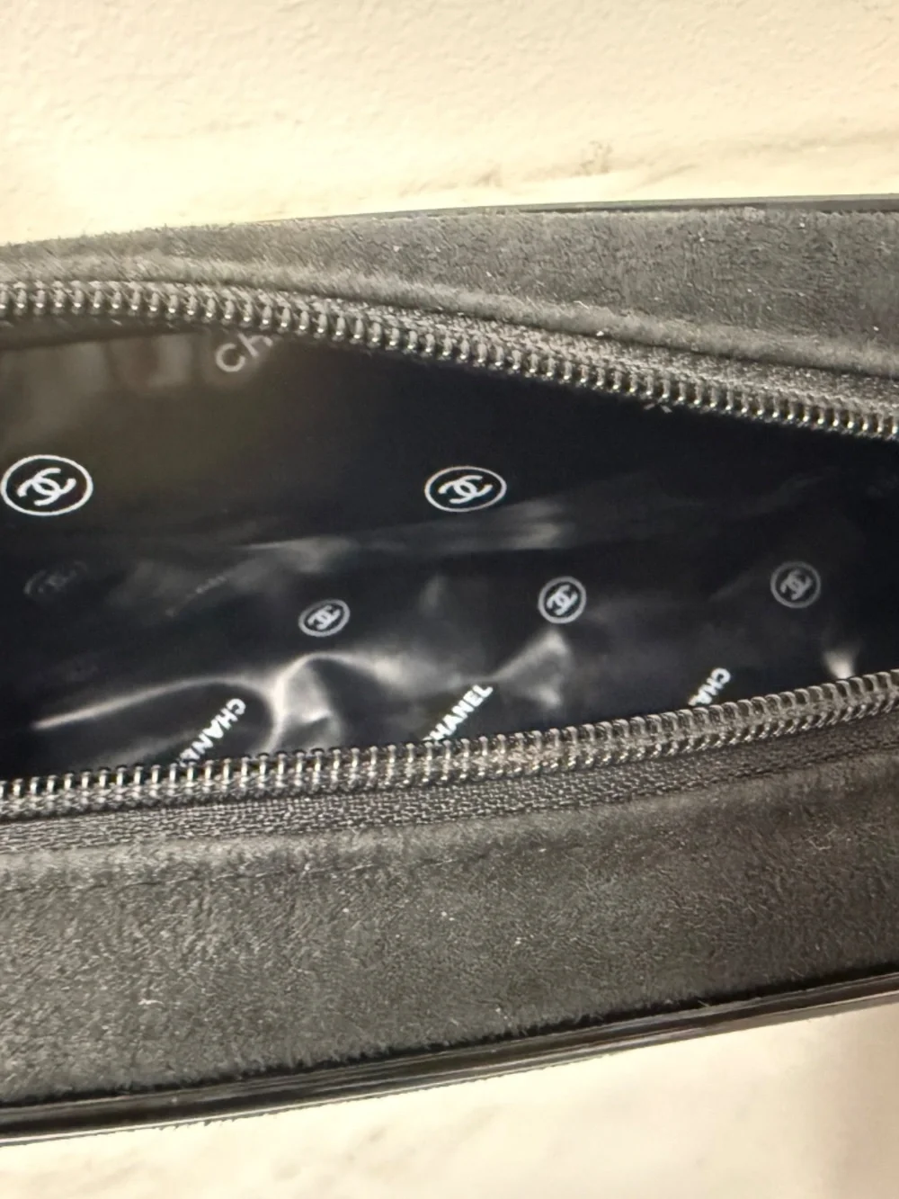 Chanel perfume cosmetic bag
